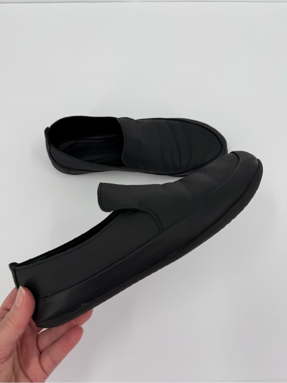 Vivobarefoot Opanka I Leather Slip On Shoe in Black Size 37 - Picture 10 of 10